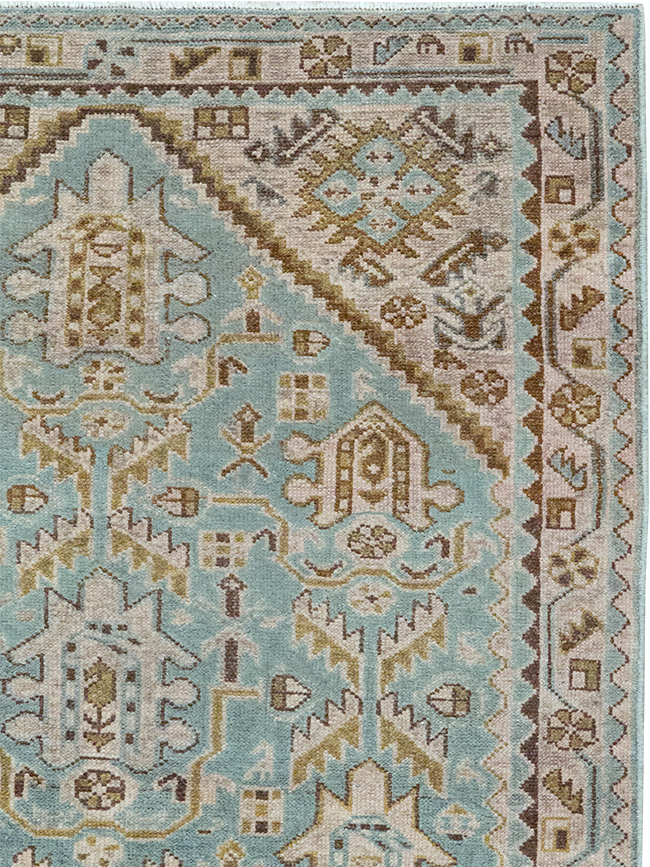Vintage Persian Malayer Throw Rug, No.32849 - Galerie Shabab