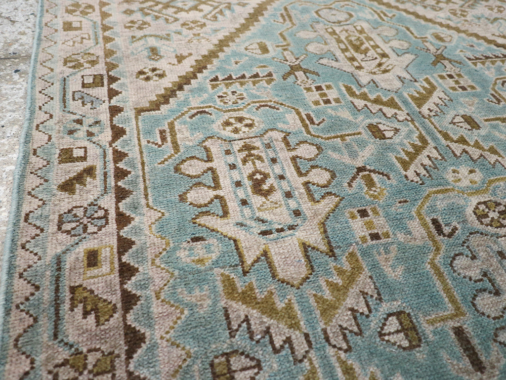 Vintage Persian Malayer Throw Rug, No.32849 - Galerie Shabab