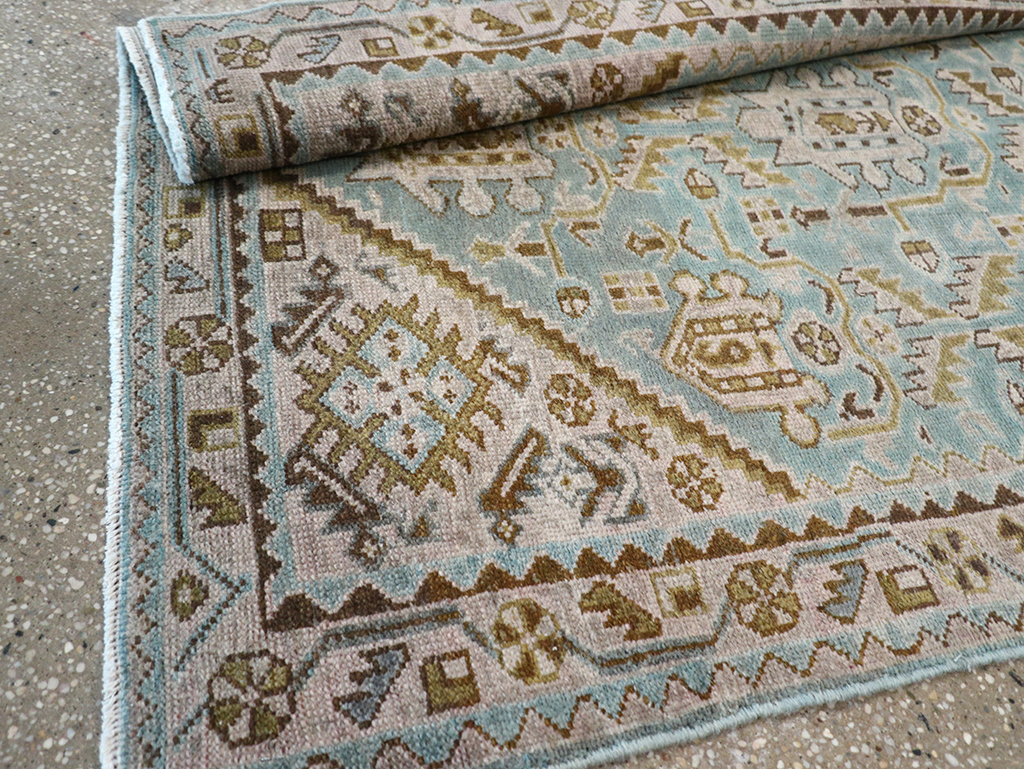 Vintage Persian Malayer Throw Rug, No.32849 - Galerie Shabab