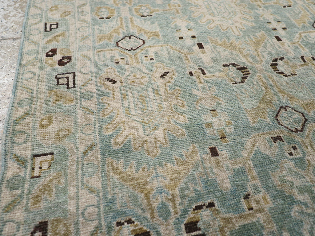 Vintage Persian Malayer Throw Rug, No.32850 - Galerie Shabab