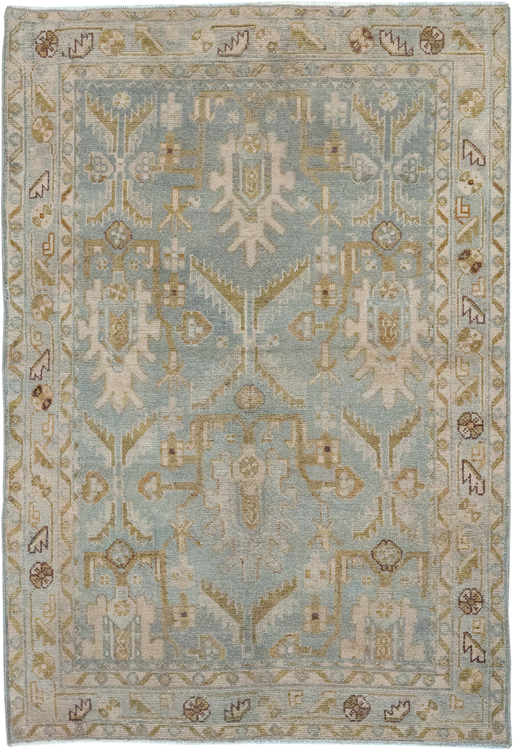 Vintage Persian Malayer Throw Rug, No.32851 - Galerie Shabab