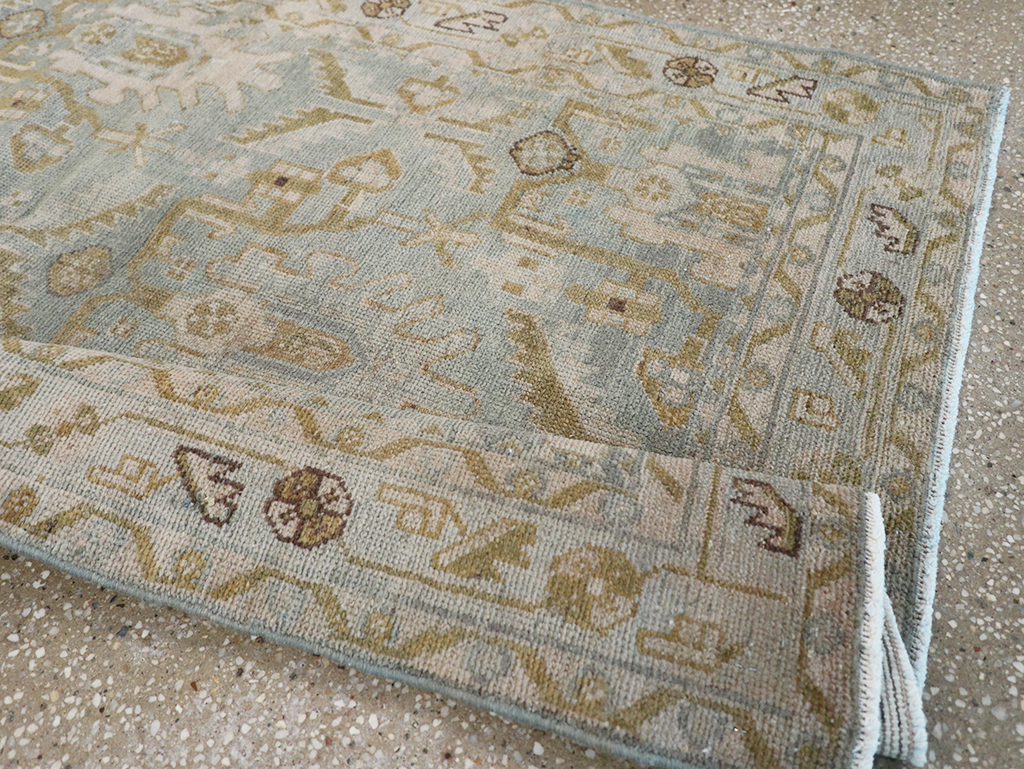 Vintage Persian Malayer Throw Rug, No.32851 - Galerie Shabab