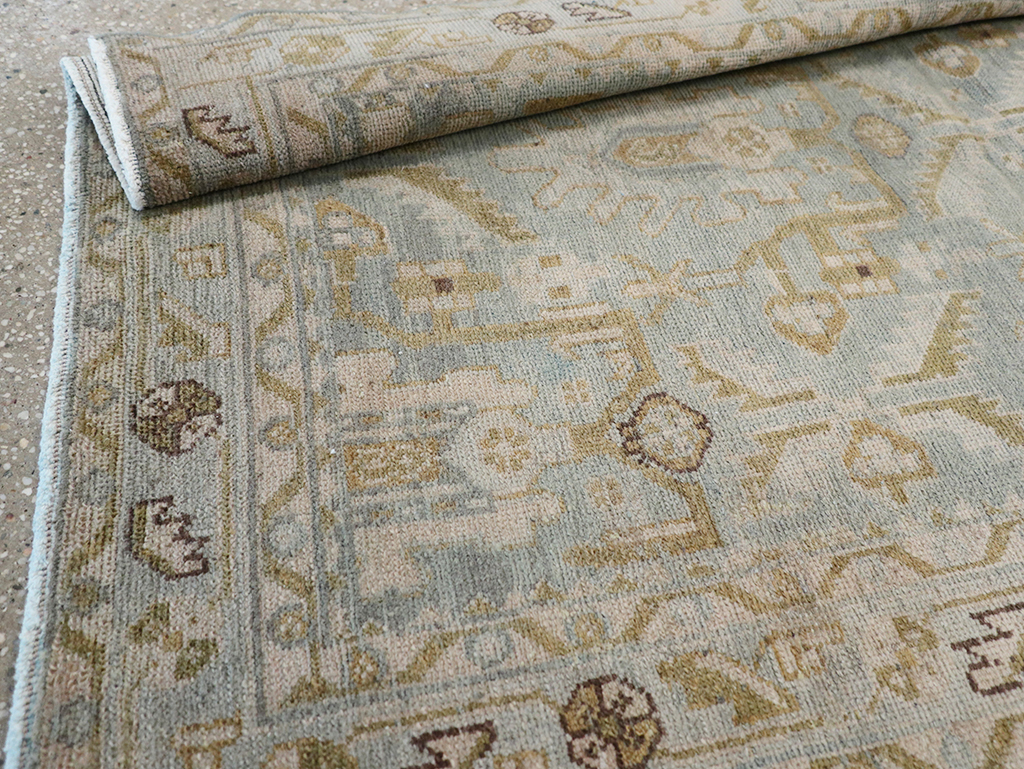 Vintage Persian Malayer Throw Rug, No.32851 - Galerie Shabab