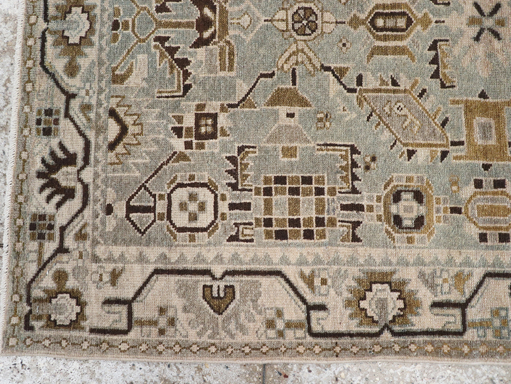 Vintage Persian Malayer Throw Rug, No.32852 - Galerie Shabab