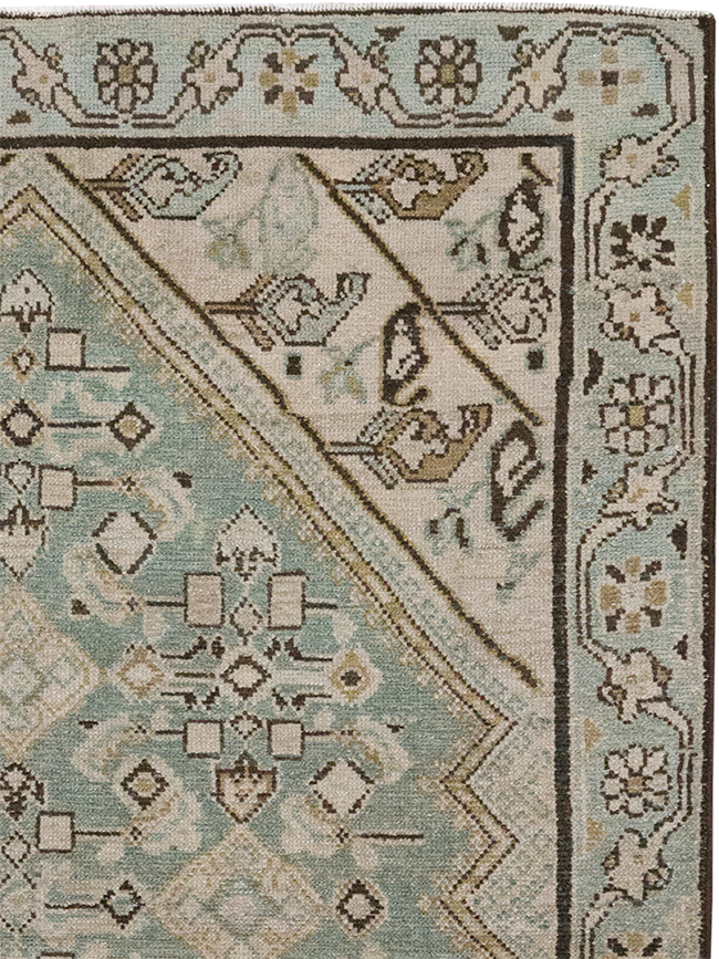 Vintage Persian Malayer Throw Rug, No.32853 - Galerie Shabab
