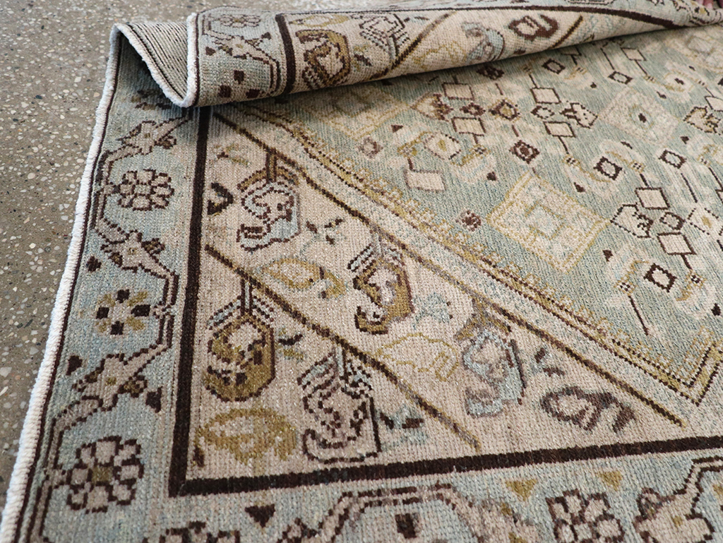 Vintage Persian Malayer Throw Rug, No.32853 - Galerie Shabab