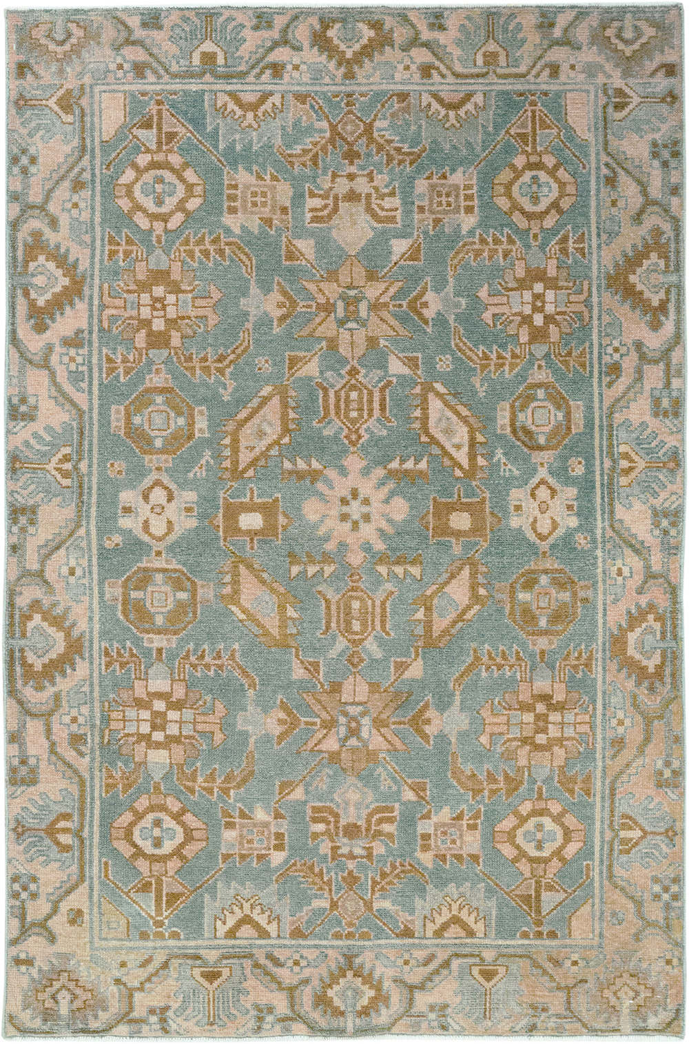 Vintage Persian Malayer Throw Rug, No.32854 - Galerie Shabab