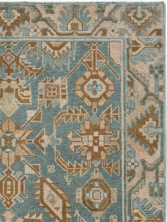 Vintage Persian Malayer Throw Rug, No.32854 - Galerie Shabab