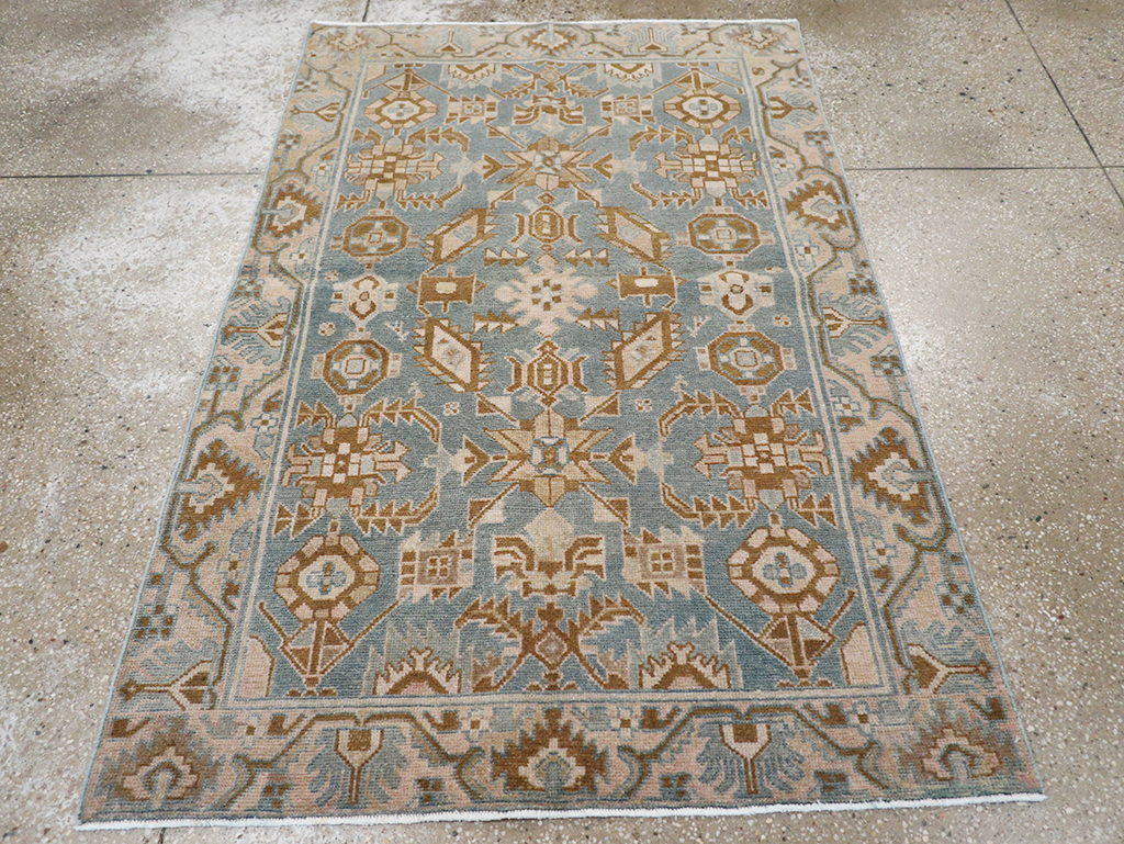 Vintage Persian Malayer Throw Rug, No.32854 - Galerie Shabab