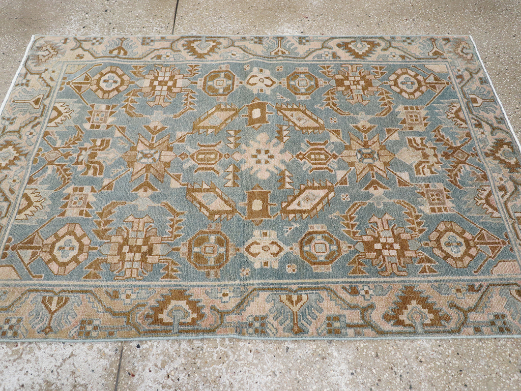 Vintage Persian Malayer Throw Rug, No.32854 - Galerie Shabab