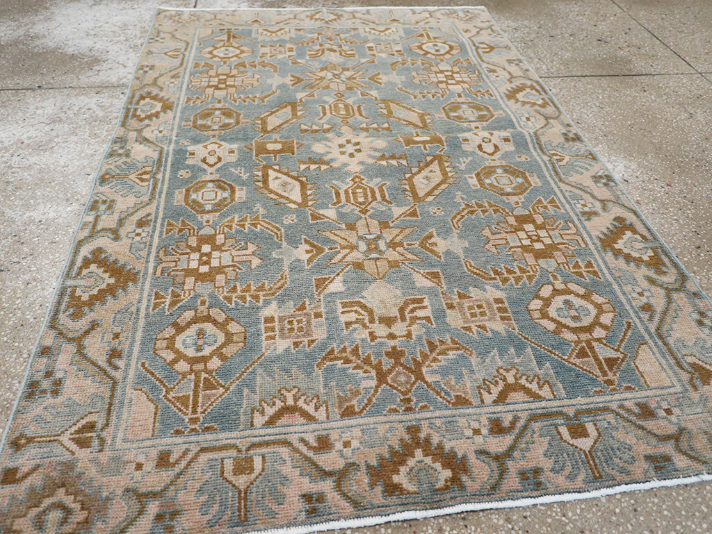 Vintage Persian Malayer Throw Rug, No.32854 - Galerie Shabab