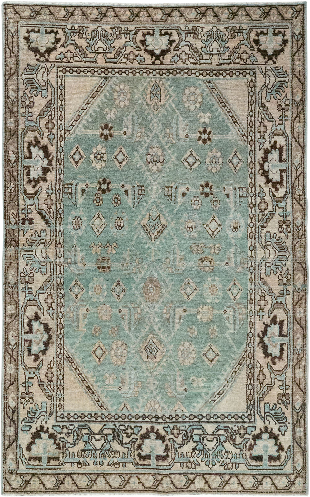 Vintage Persian Malayer Throw Rug, No.32855 - Galerie Shabab