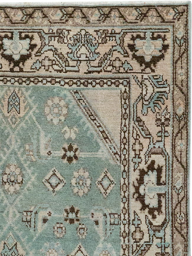 Vintage Persian Malayer Throw Rug, No.32855 - Galerie Shabab