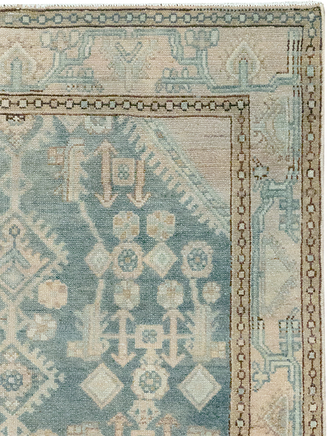 Vintage Persian Malayer Throw Rug, No.32856 - Galerie Shabab