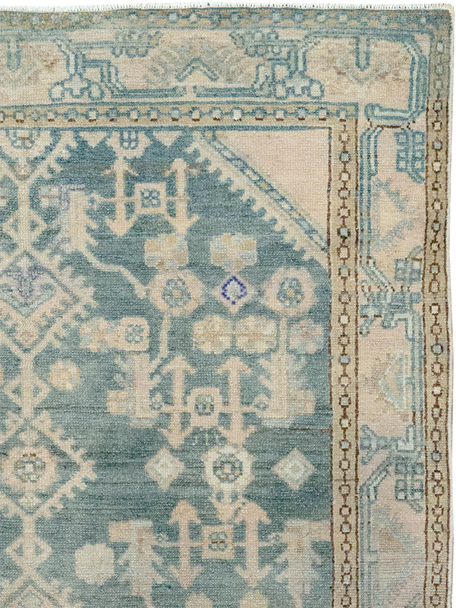 Vintage Persian Malayer Throw Rug, No.32856 - Galerie Shabab