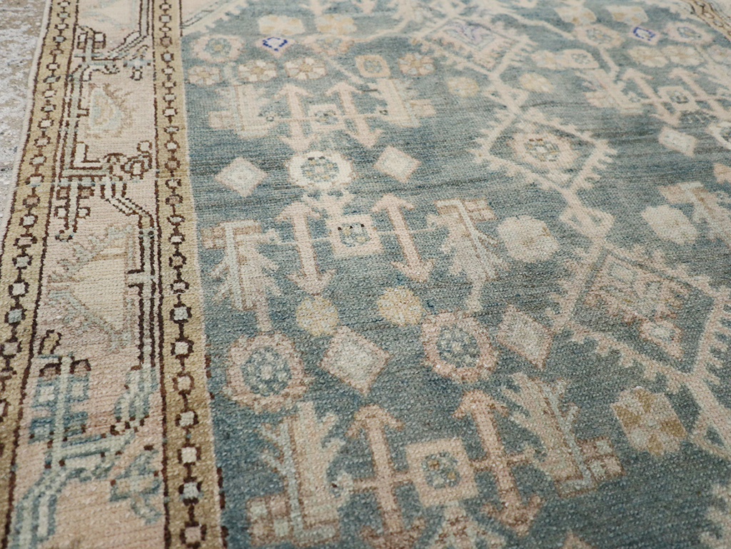 Vintage Persian Malayer Throw Rug, No.32856 - Galerie Shabab