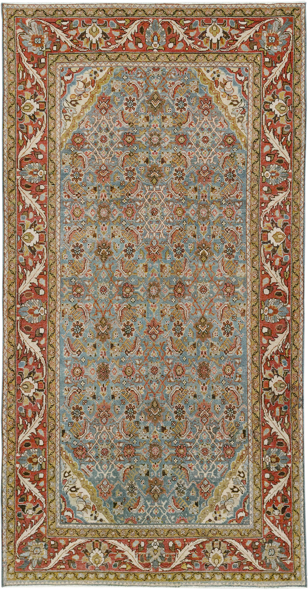 Vintage Persian Malayer Gallery Rug, No.32859 - Galerie Shabab