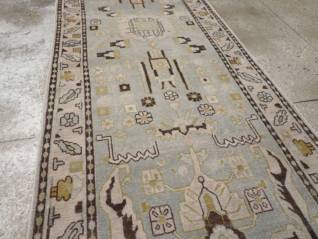 Vintage Persian Malayer Long Runner, No.32880 - Galerie Shabab