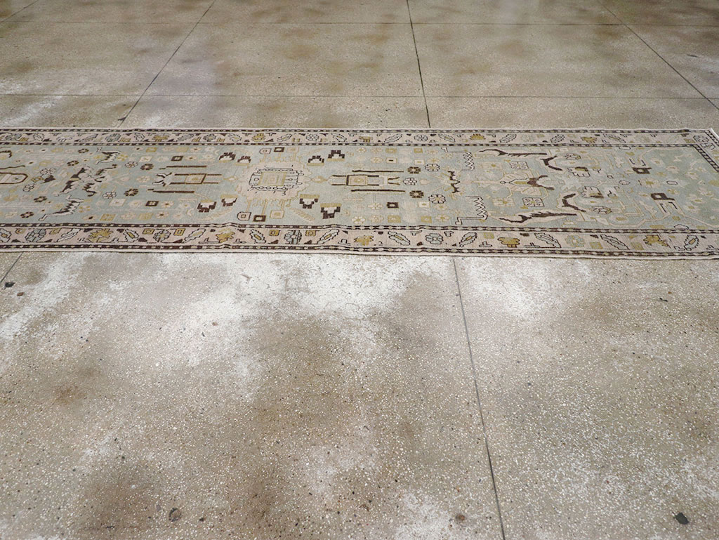 Vintage Persian Malayer Long Runner, No.32880 - Galerie Shabab