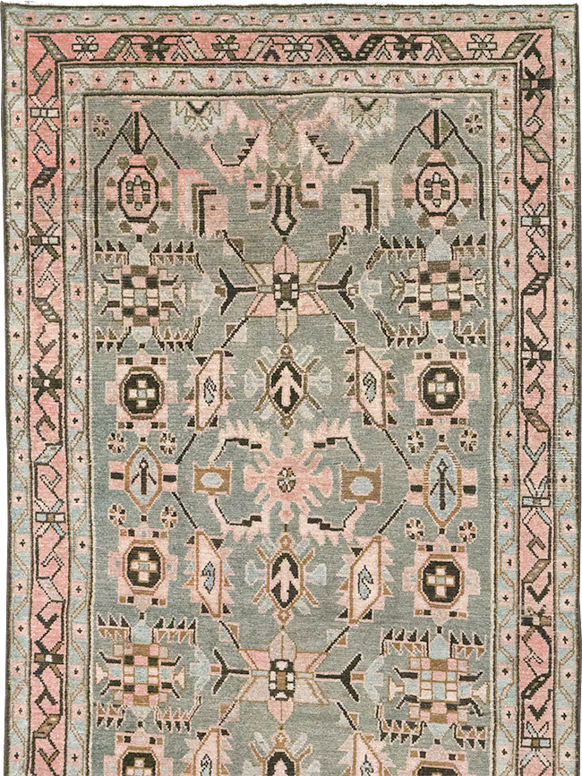 Vintage Persian Malayer Long Runner, No.32883 - Galerie Shabab