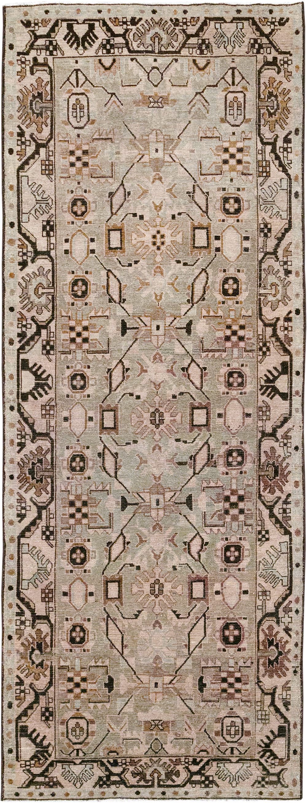 Vintage Persian Malayer Runner, No.32885 - Galerie Shabab