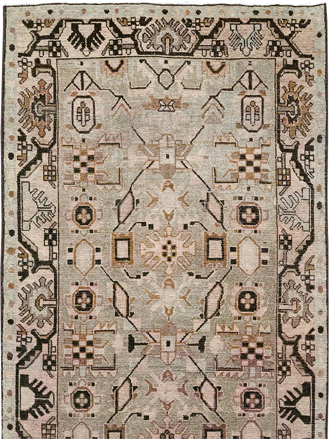 Vintage Persian Malayer Runner, No.32885 - Galerie Shabab