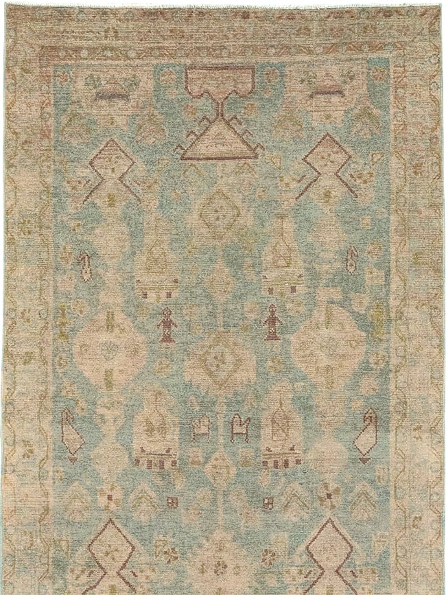 Vintage Persian Malayer Runner, No.32887 - Galerie Shabab