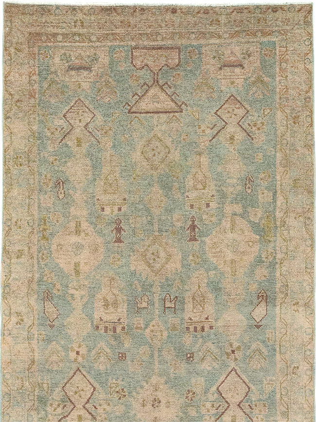 Vintage Persian Malayer Runner, No.32887 - Galerie Shabab