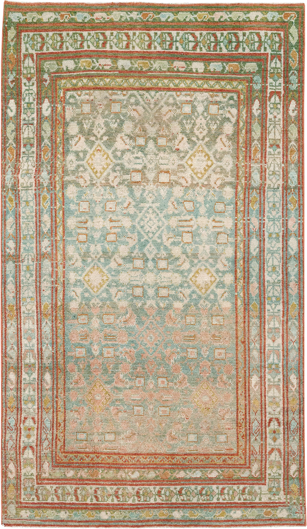 Antique Persian Malayer Accent Rug, No.32890 - Galerie Shabab