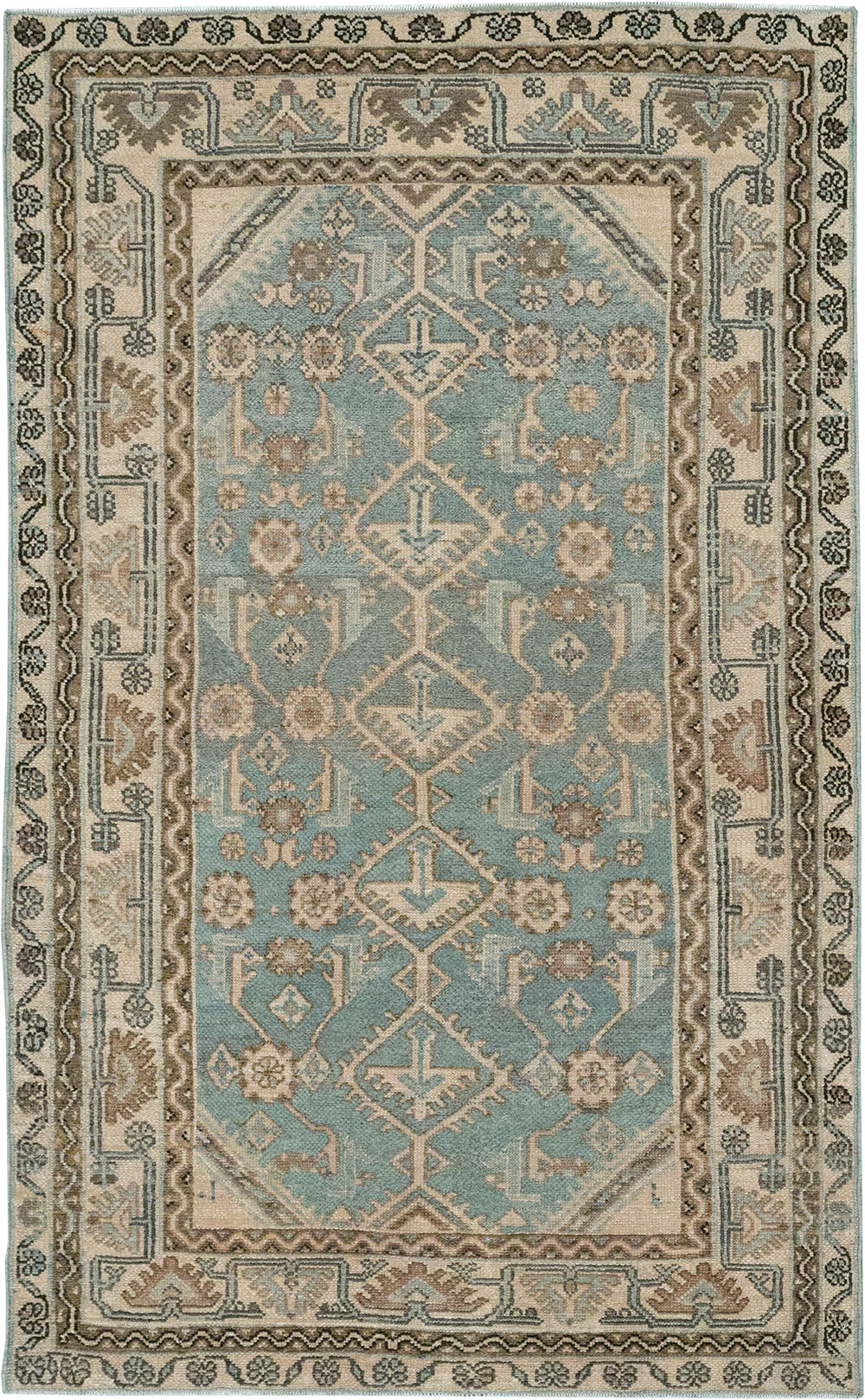 Vintage Persian Malayer Throw Rug, No.32892 - Galerie Shabab