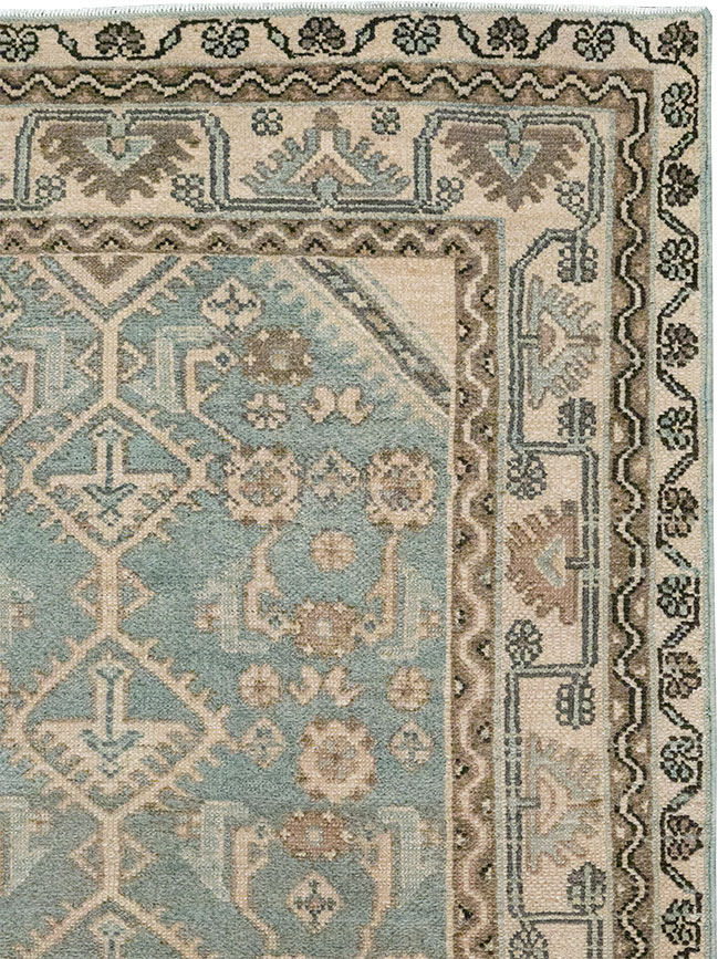 Vintage Persian Malayer Throw Rug, No.32892 - Galerie Shabab