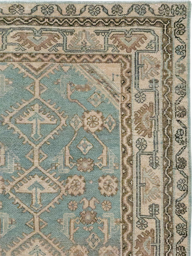 Vintage Persian Malayer Throw Rug, No.32892 - Galerie Shabab