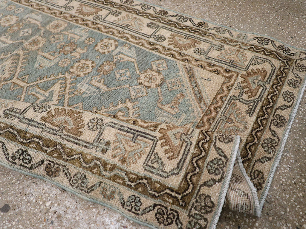 Vintage Persian Malayer Throw Rug, No.32892 - Galerie Shabab