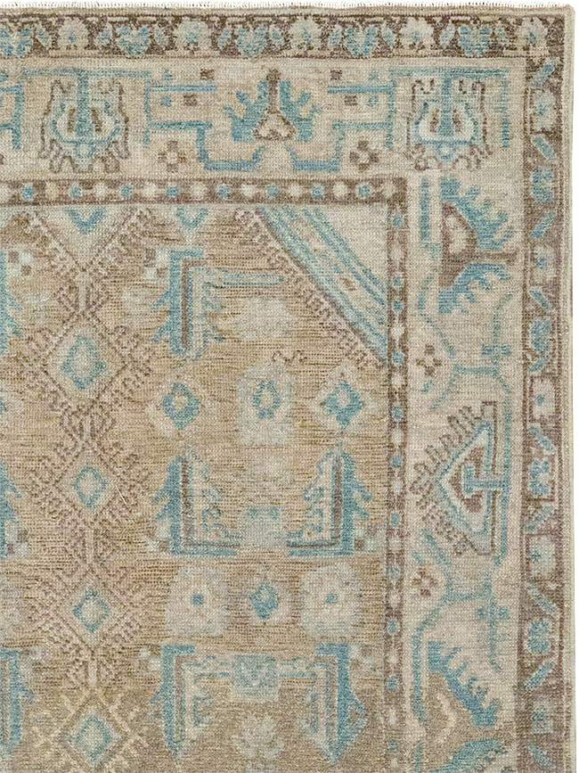 Vintage Persian Malayer Throw Rug, No.32893 - Galerie Shabab
