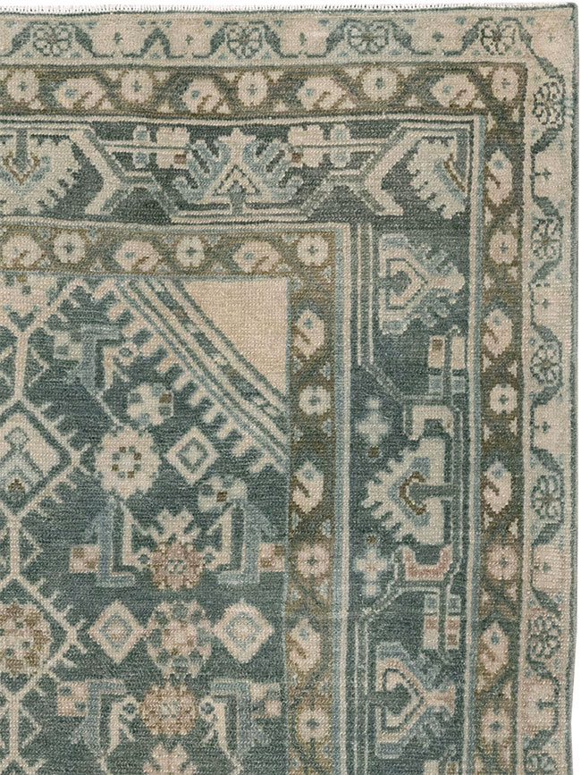 Vintage Persian Malayer Throw Rug, No.32894 - Galerie Shabab