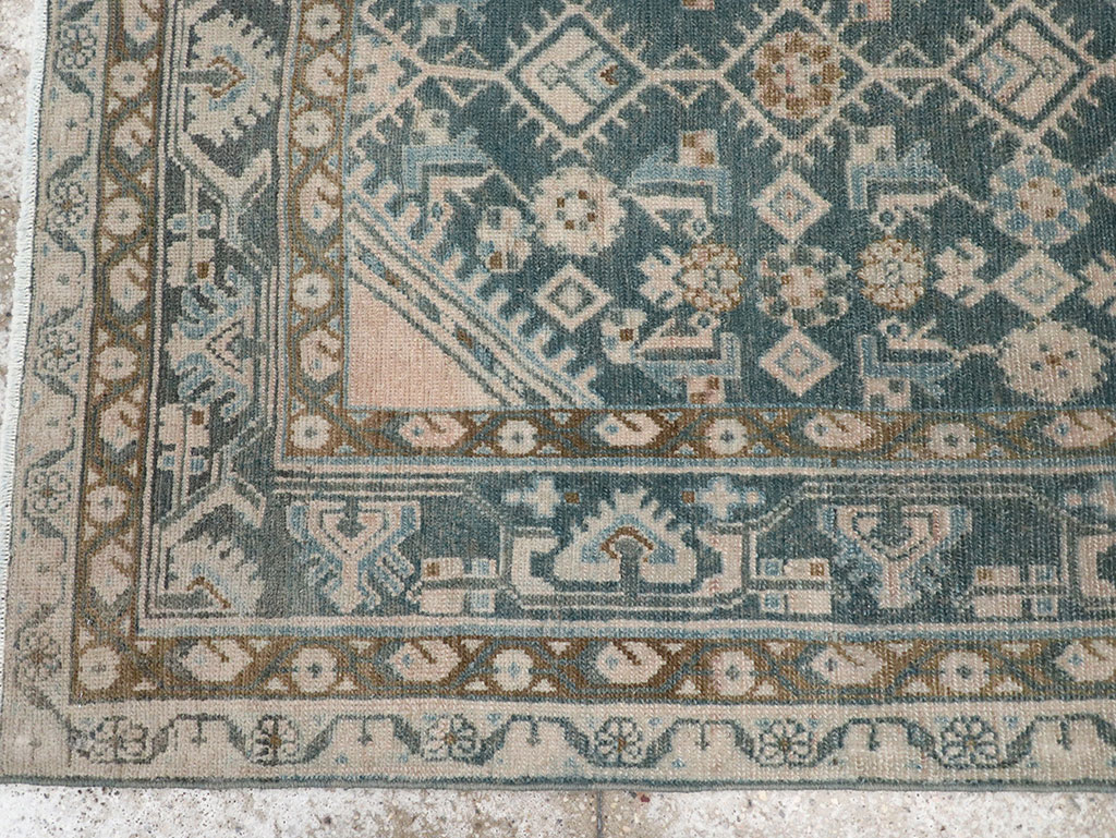 Vintage Persian Malayer Throw Rug, No.32894 - Galerie Shabab