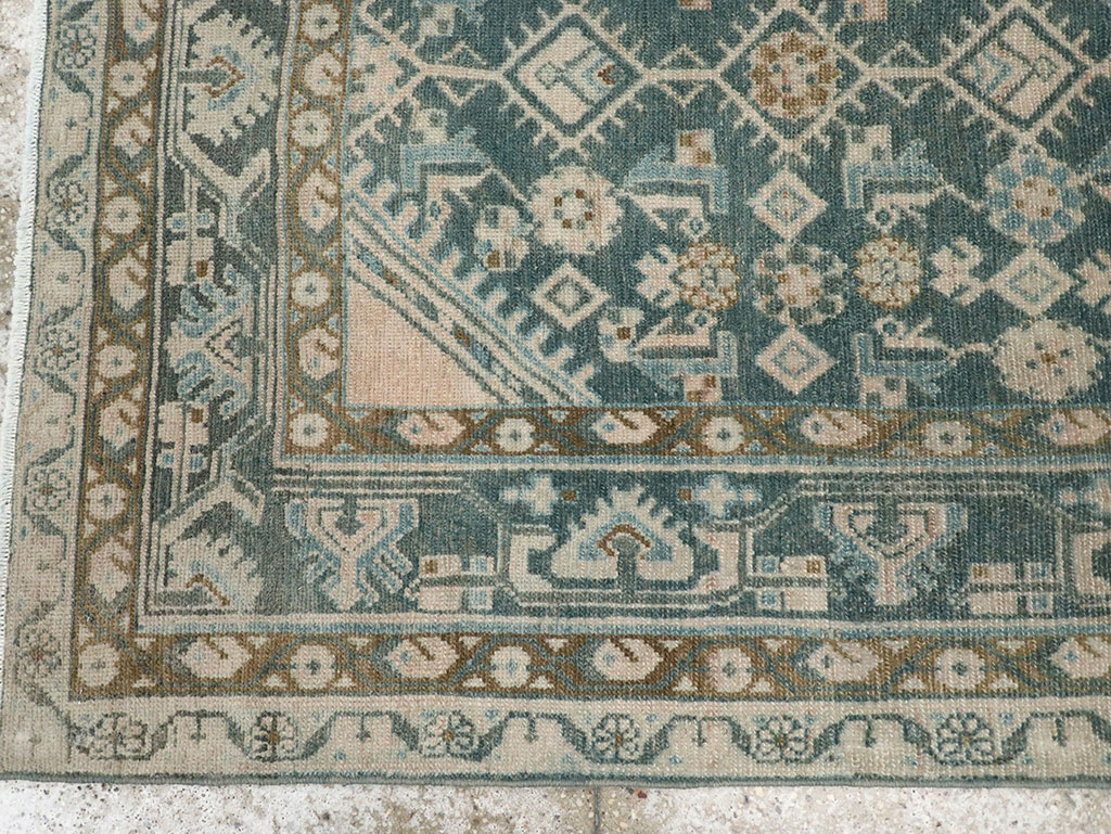 Vintage Persian Malayer Throw Rug, No.32894 - Galerie Shabab