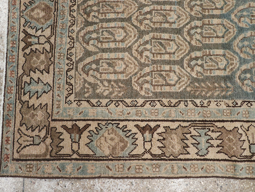 Vintage Persian Malayer Throw Rug, No.32896 - Galerie Shabab