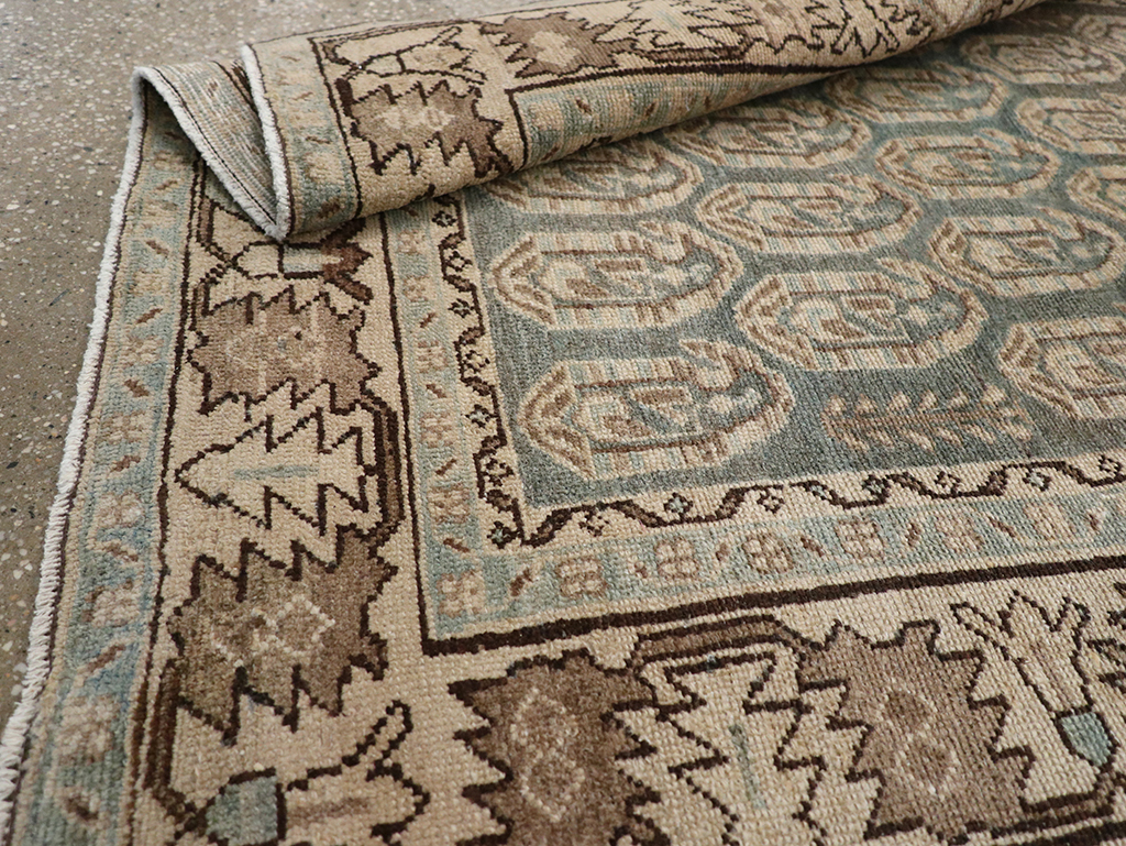 Vintage Persian Malayer Throw Rug, No.32896 - Galerie Shabab