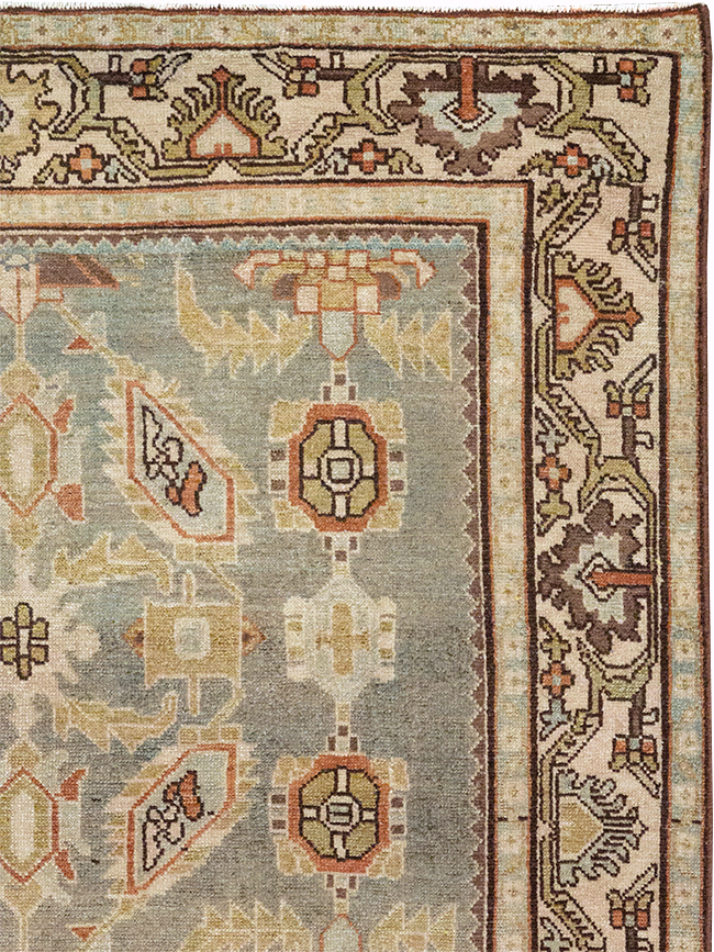 Vintage Persian Malayer Throw Rug, No.32897 - Galerie Shabab