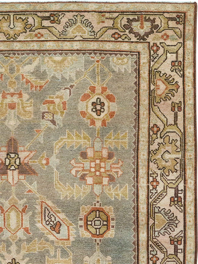 Vintage Persian Malayer Throw Rug, No.32897 - Galerie Shabab