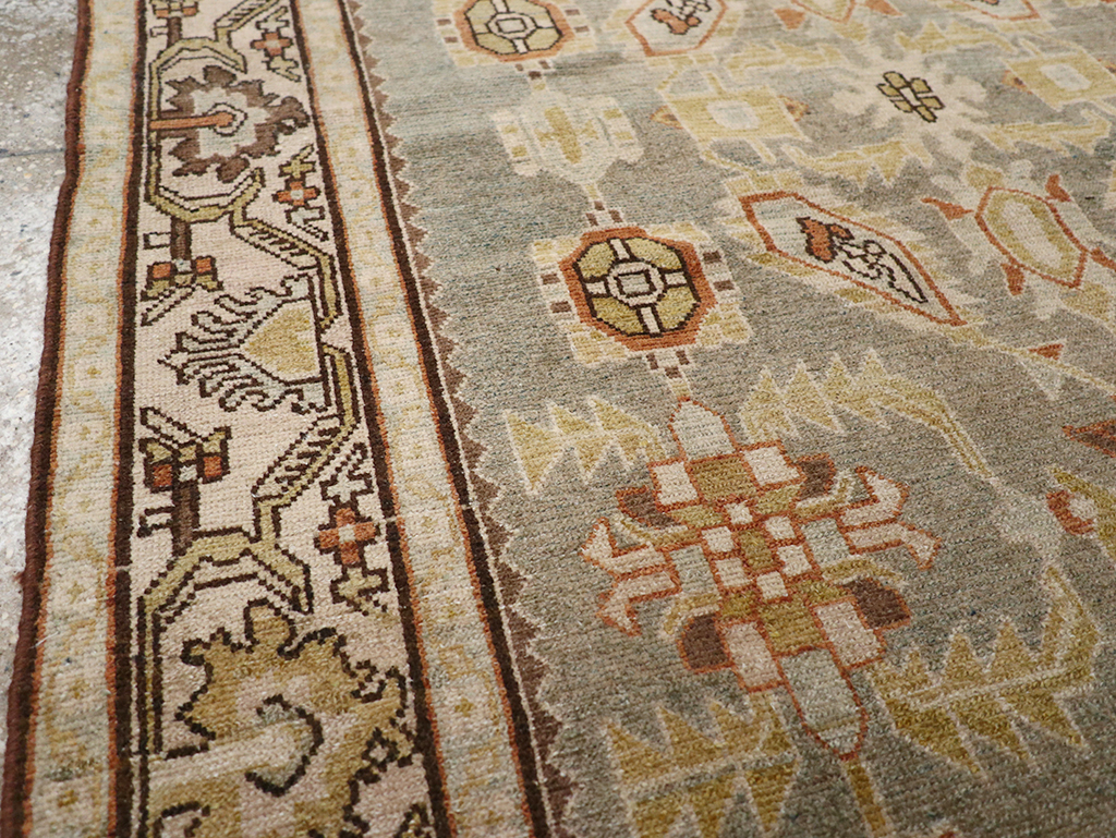 Vintage Persian Malayer Throw Rug, No.32897 - Galerie Shabab