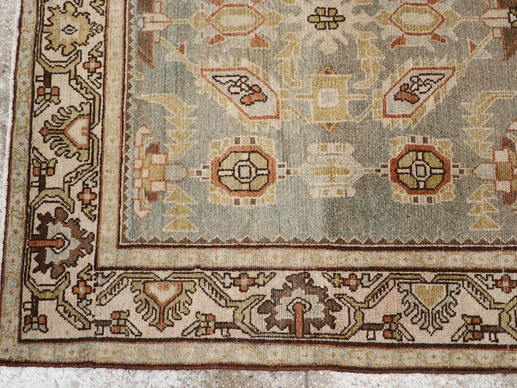 Vintage Persian Malayer Throw Rug, No.32897 - Galerie Shabab