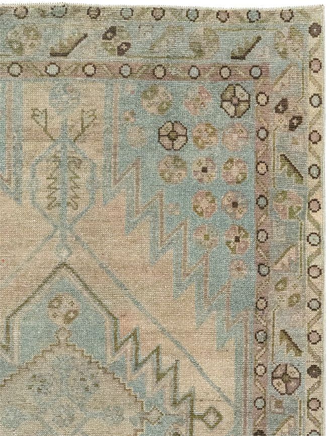 Vintage Persian Malayer Throw Rug, No.32898 - Galerie Shabab