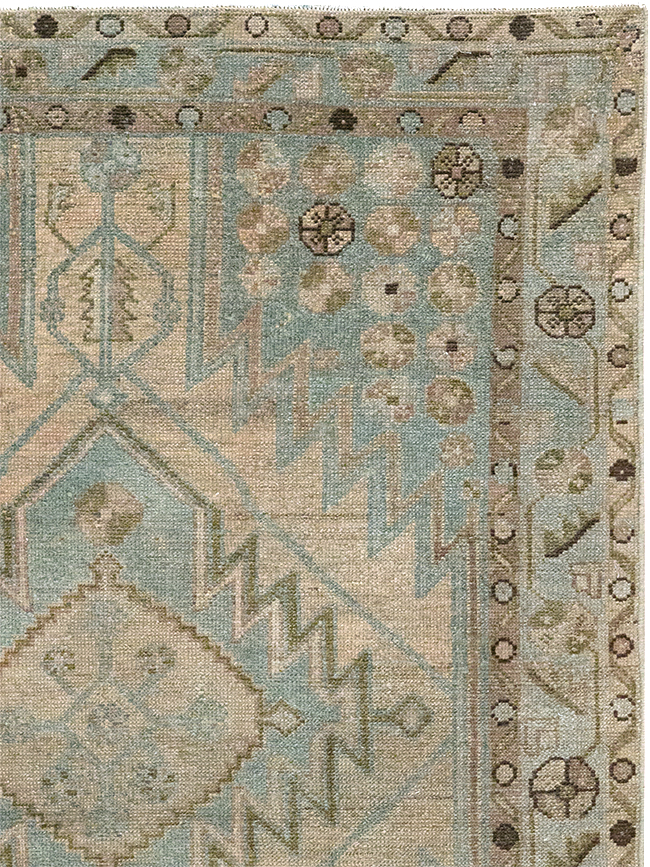 Vintage Persian Malayer Throw Rug, No.32898 - Galerie Shabab