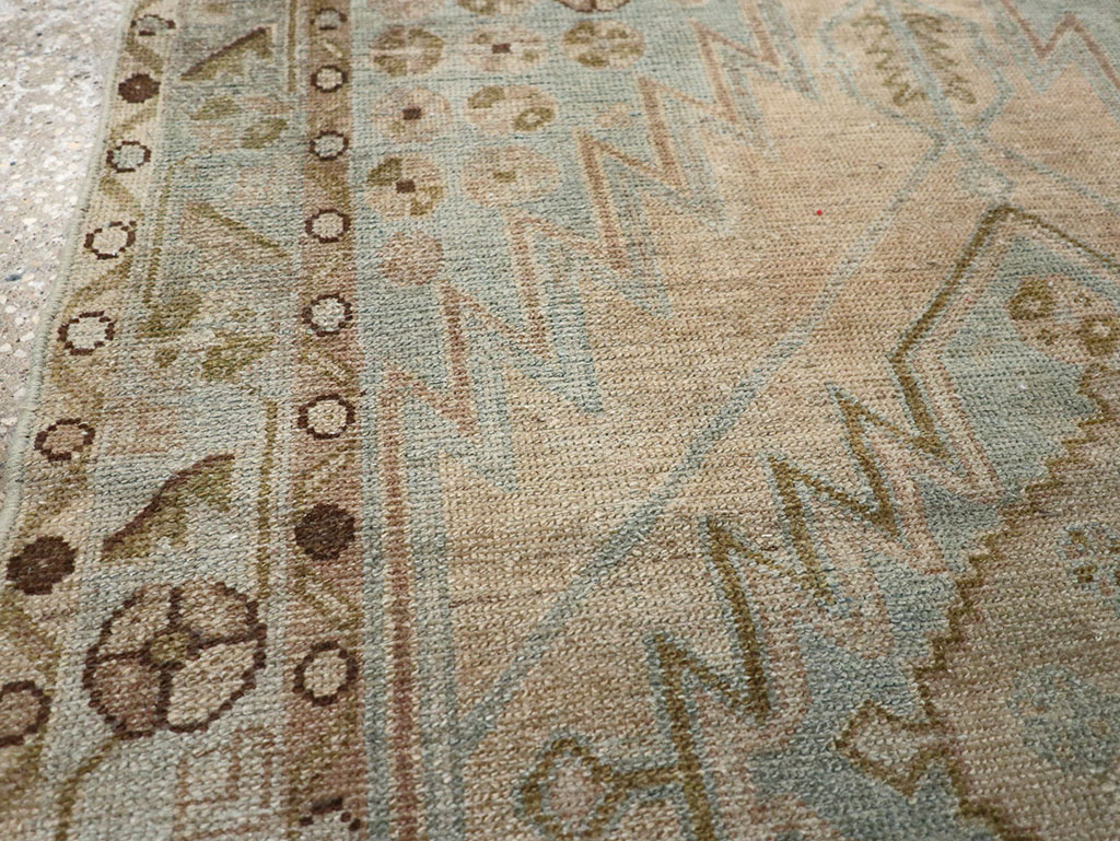 Vintage Persian Malayer Throw Rug, No.32898 - Galerie Shabab