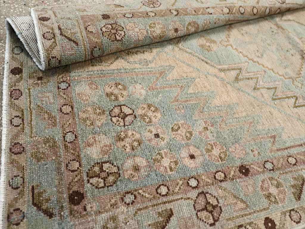 Vintage Persian Malayer Throw Rug, No.32898 - Galerie Shabab