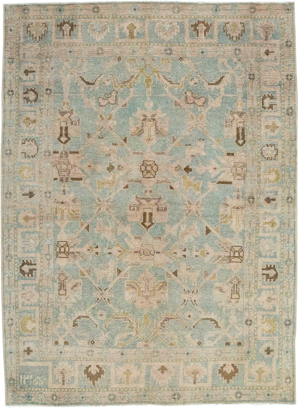 Vintage Persian Malayer Throw Rug, No.32899 - Galerie Shabab