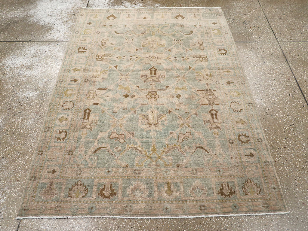 Vintage Persian Malayer Throw Rug, No.32899 - Galerie Shabab