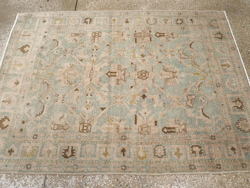 Vintage Persian Malayer Throw Rug, No.32899 - Galerie Shabab